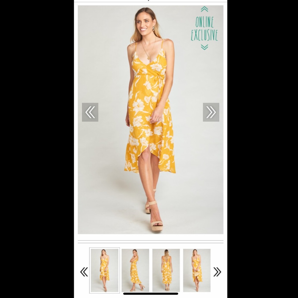 Show Me Your MuMu - Meghan Wrap Dress - Bloom Gold
